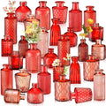 Yaomiao 30 Pcs Glass Bud Vases Centerpieces, Mini Colored Flower Vase by Yaomiao