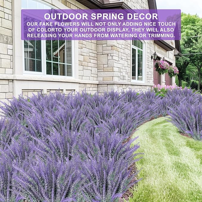 TURNMEON 10 Bundles Artificial Lavender Flowers - Image 7