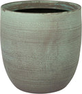 Creative Co-Op Matte Aqua Green Textured Stoneware Planter by CreativeCo-Op