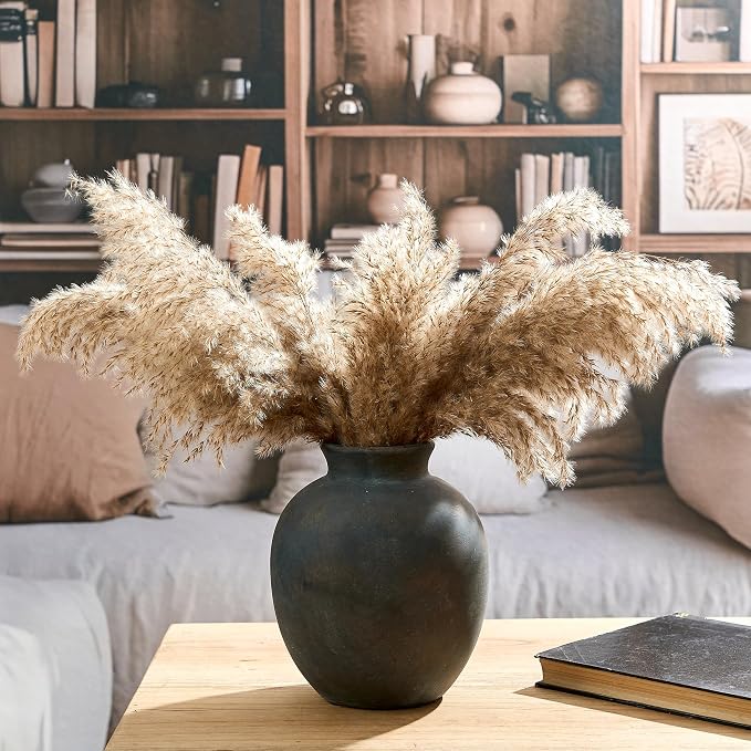 SIDUCAL Ceramic Decorative Flower Vase | 7.48 Inch Pottery Rustic Farmhouse - Image 8