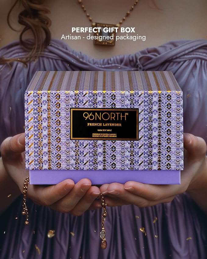 Luxury Lavender Soy Candle | Large 3 Wick Jar Candle | Up to 50 Hours Burning - Image 6