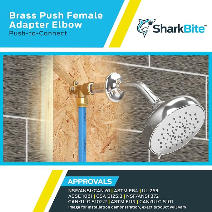 SharkBite 3/4 Inch x 3/4 Inch 90 Degree Female Adapter Elbow, Push to Connect - Image 5