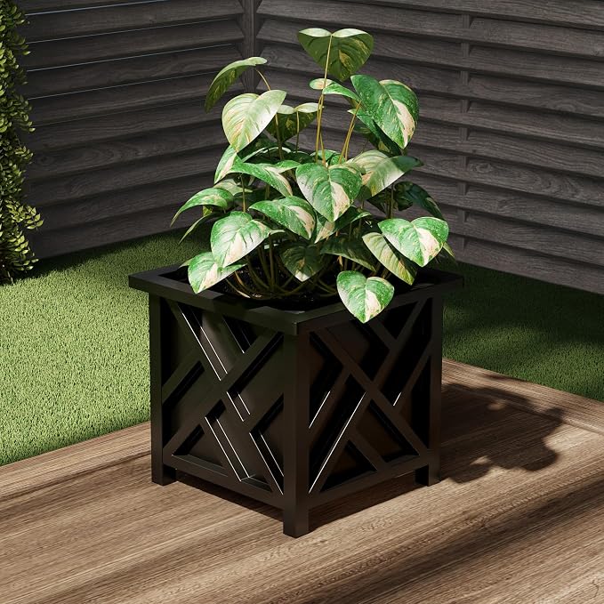 Lattice Design Outdoor Planter Box - Image 9
