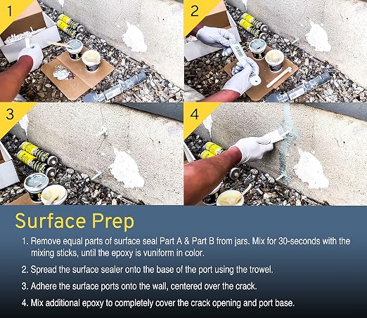 uPlug Concrete Foundation Crack Repair Kit – Polyurethane Crack Injection Foam - Image 3