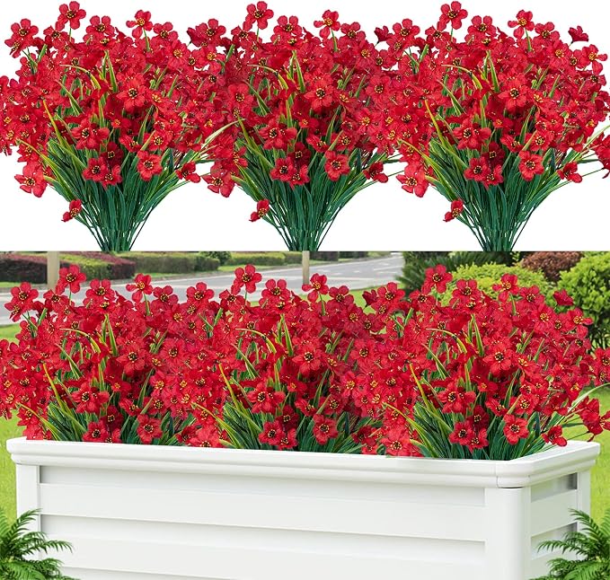 Lnoicy 12 Pcs Artificial Flowers by Lnoicy