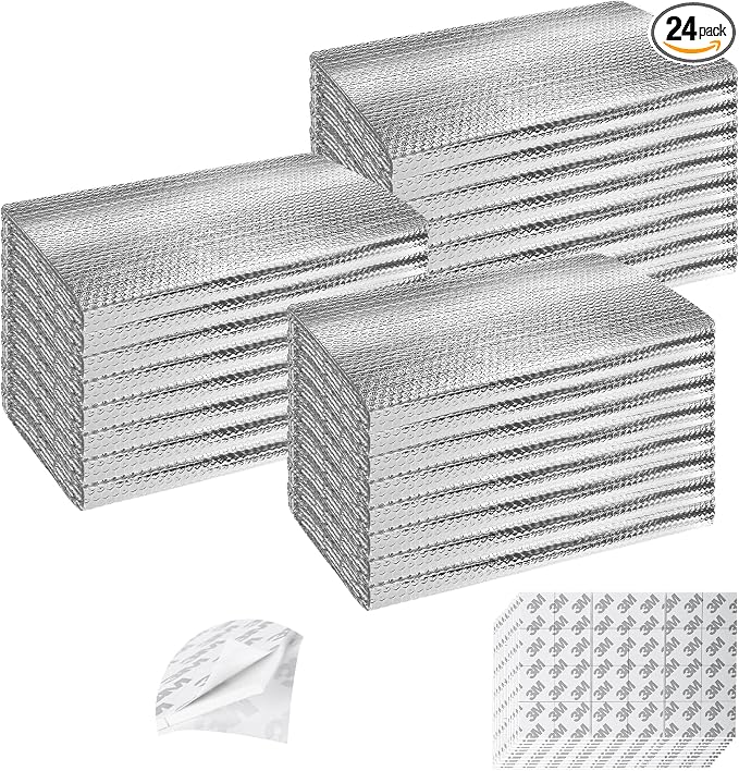 Garage Door Insulation Kit 24P Double Bubble Window Heat Insulation Panels by ToLanbbt