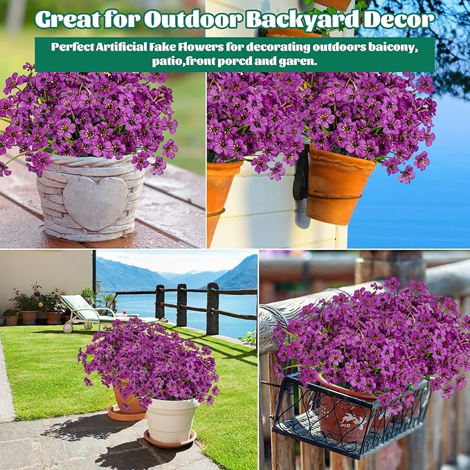 Lnoicy 12 Pcs Artificial Flowers - Image 6