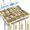410PCS Self Drilling Drywall Anchors and Screws Kit, Heavy Duty Wall Anchors by Brandquality-Trustworthy