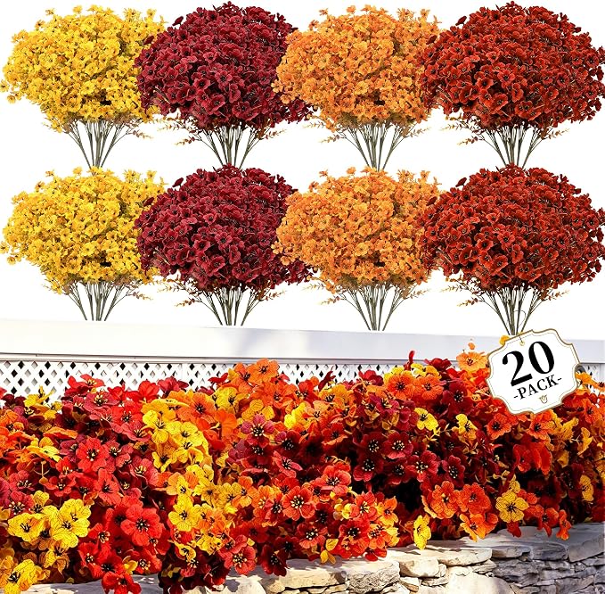 ColoPlay 20 PCS Artificial Mums by ColoPlay