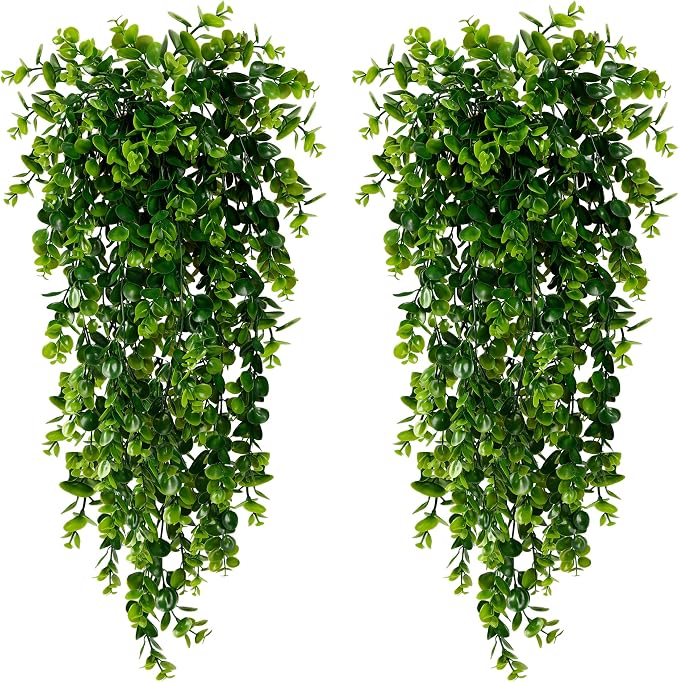 Sggvecsy 6 Pack Artificial Hanging Plants Fake Hanging Plant Faux Hanging by Sggvecsy