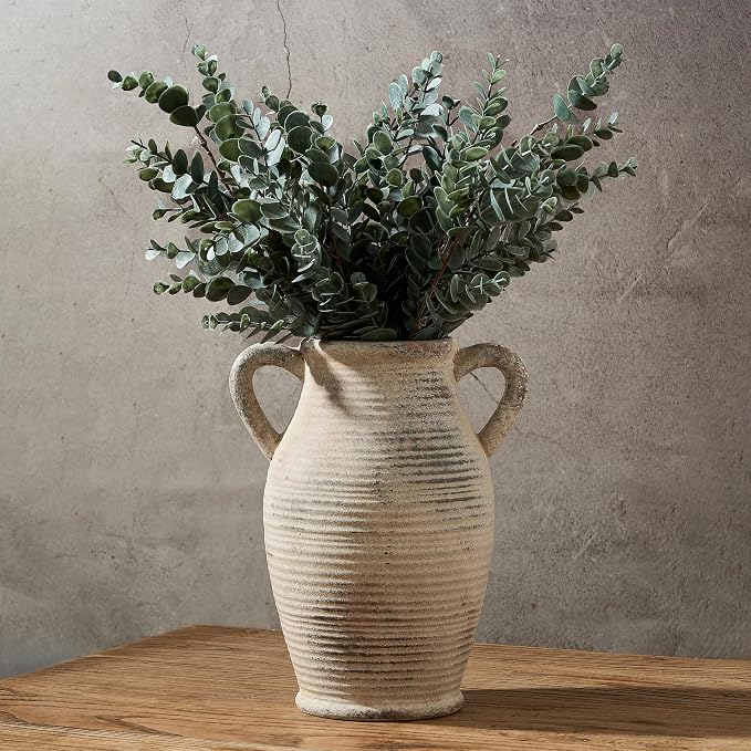 Emotionally Grounded Vase, Vaseking Large Ceramic Rustic Vase by Vaseking