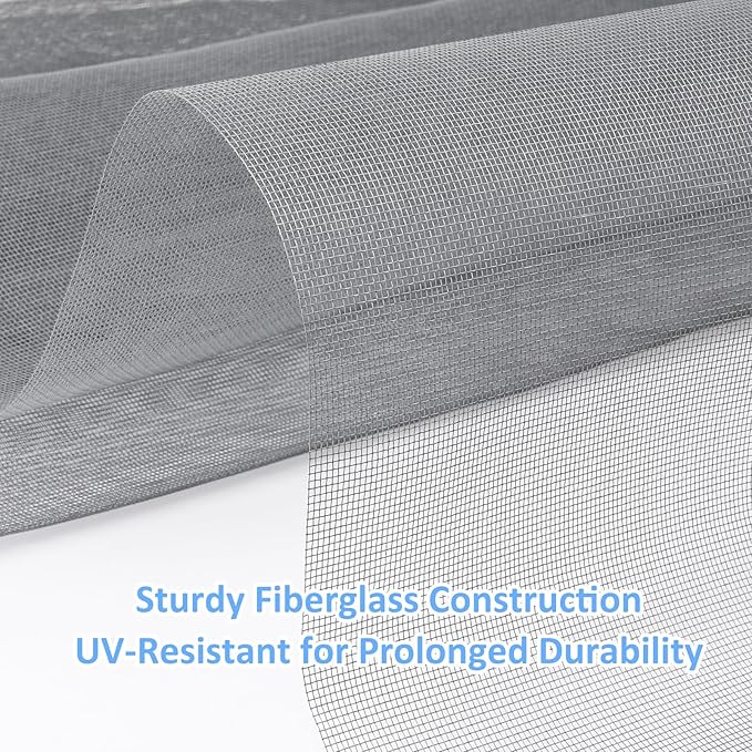40"x118" Window Screen Mesh, Fiberglass Window Screen, Screen Door Mesh - Image 3