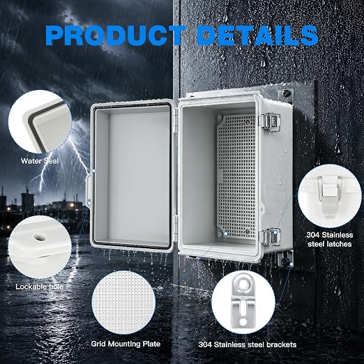 Junction Box Outdoor Waterproof Electrical Boxes IP67 Plastic Enclosure | - Image 4