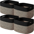 ICERZCZ Storage Baskets for Shelves Organizing, Woven Cotton Rope Baskets for by ICERZCZ