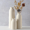 CEMABT Beige Ceramic vase Set-3 Flower vases by CEMABT