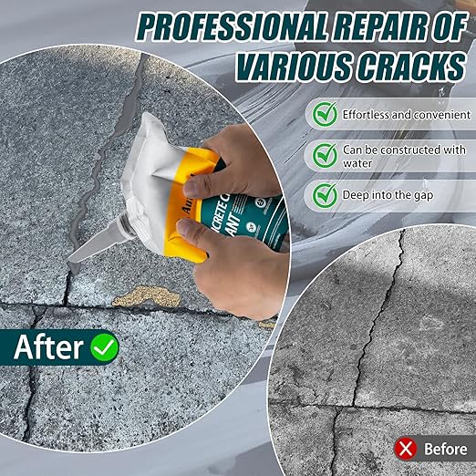 Concrete Crack Filler, Exterior Cement Crack Filler, Self-Leveling Cement Crack - Image 3