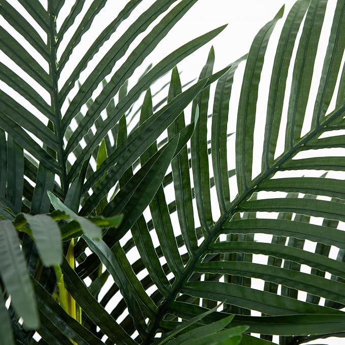 Nearly Natural 4 ft Artificial Golden Cane Palm Tree - Image 7