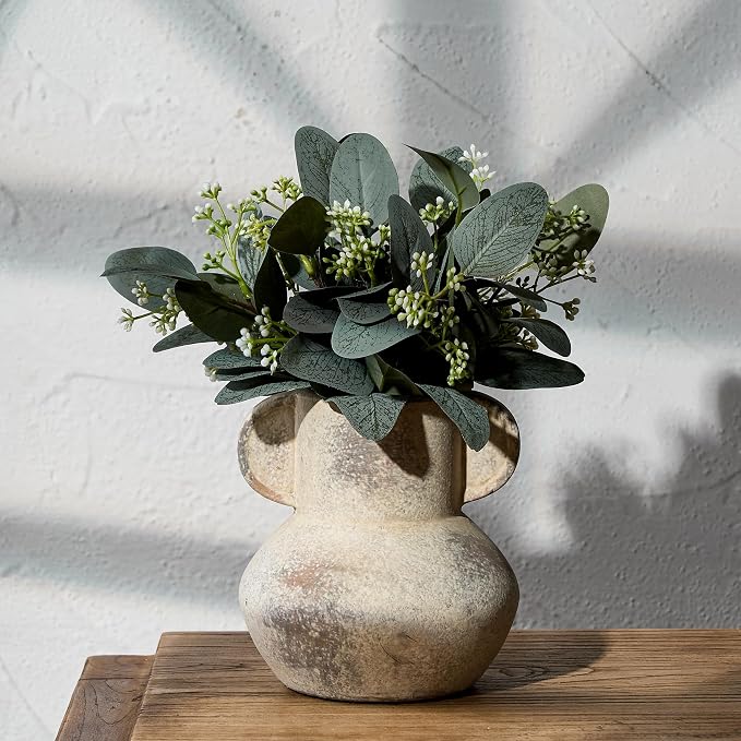 Emotionally Grounded Vase, Vaseking Ceramic Rustic Vase - Image 6