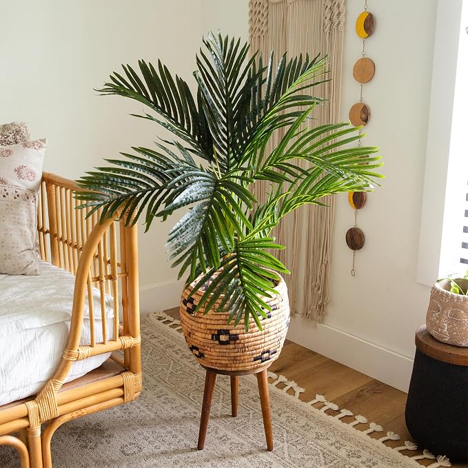 Nearly Natural 3ft Golden Cane Palm Tree - Image 7