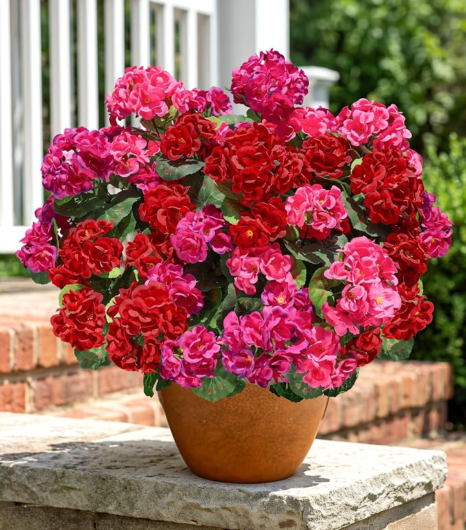 Artificial Geranium Fake Flowers - Image 7
