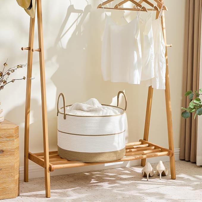 KAKAMAY Large Blanket Basket - Image 4