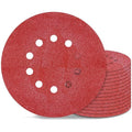 9 Inch 10 Holes Sanding Disc 80 Grit Drywall Sandpaper 15pcs by Awutzut