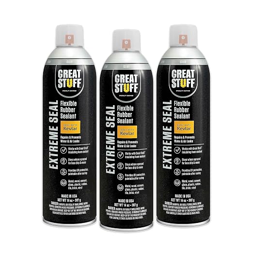 Great Stuff Extreme Sealant Clear 14 oz Aerosol 3 Pack by GREATSTUFF