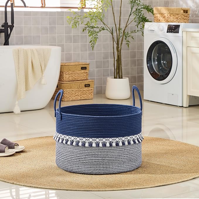 KAKAMAY Large Blanket Basket - Image 6