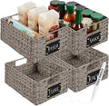 Best Choice Products Set of 4 9x12in Water Hyacinth Pantry Baskets, Woven by Unknown
