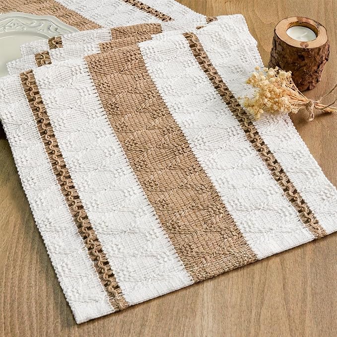 Boho Table Runner 12x72 Inch for Fall Home Decor Table Decorations | 72 Inches by FEXIA