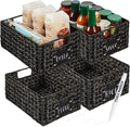Best Choice Products Set of 4 9x12in Water Hyacinth Pantry Baskets, Woven by Unknown