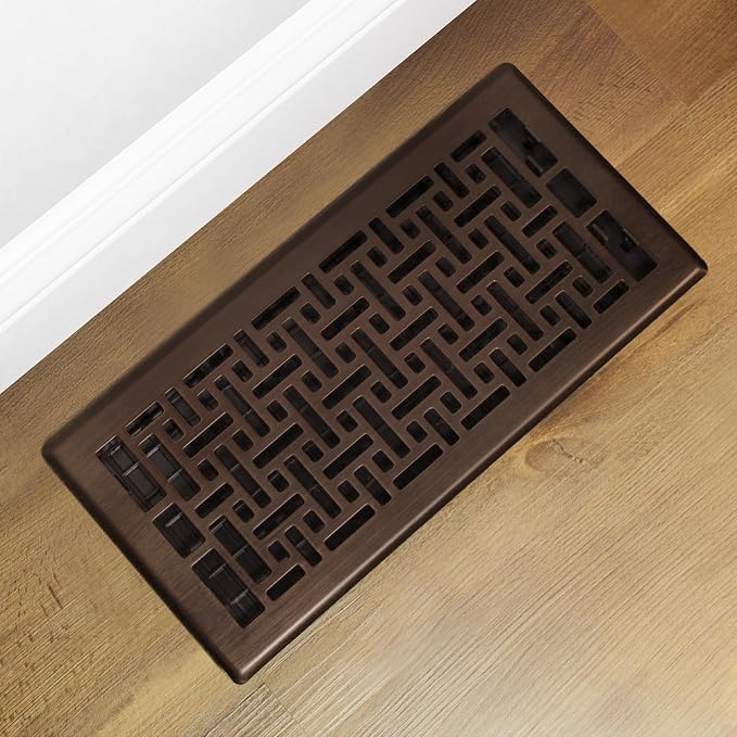 Decor Grates AJH614-RB Oriental Floor Register, Rubbed Bronze Finish - Image 10