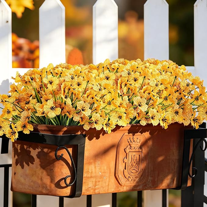 ColoPlay 24 Bundles Yellow Artificial Flowers - Image 5