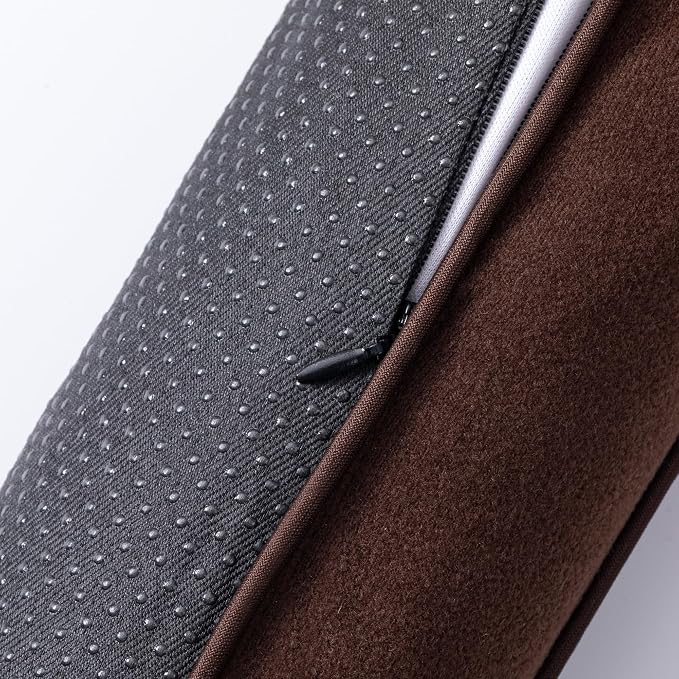 Sunolga Door Draft Stopper, Removable Washable Cover, Dark Coffee | Weighted - Image 3