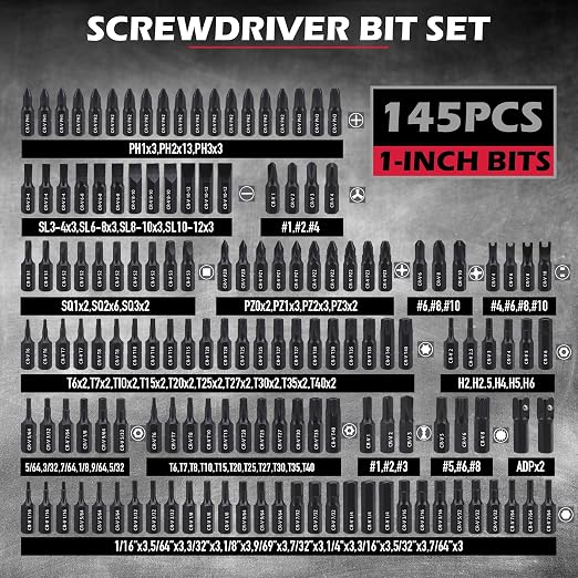 232-Piece Ultimate Screwdriver Bit Set, Cr-V Impact Driver Bit Set Includes - Image 3