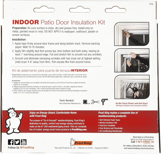 Frost King V76H Shrink Window Kit 84-Inch by 110-Inch - Image 3
