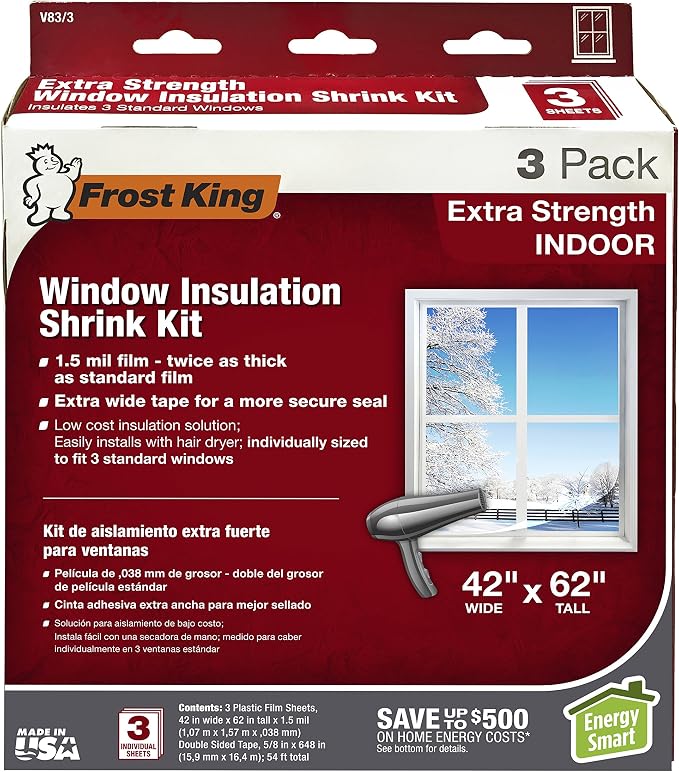 Frost King V83/3 Heavy Duty Shrink Window Kit - Image 2