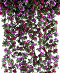 6Pcs x 8.2FT Artificial Flower Garland Rose Vine Decor, Hanging Faux Roses by PONKING