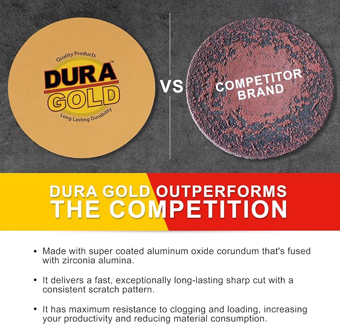 Dura-Gold Premium 6" Gold PSA Sanding Discs - Image 4