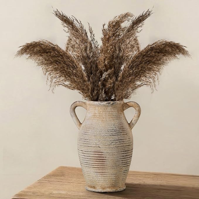 Emotionally Grounded Vase, Vaseking Large Ceramic Rustic Vase - Image 7