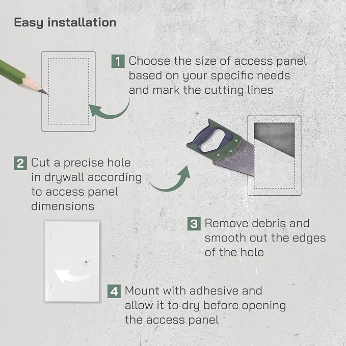 Vent Systems Access Panel for Drywall 6 x 10 Inch - Image 5