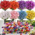 SHareconn 20 Bundles Artificial Flowers UV Resistant Outdoor Decor | Realistic by SHareconn