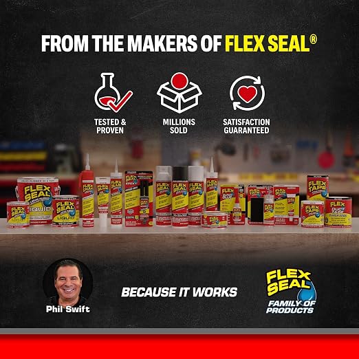 Flex Caulk, Waterproof & Weatherproof Sealant, Baseboards, 6.5 oz - Image 7