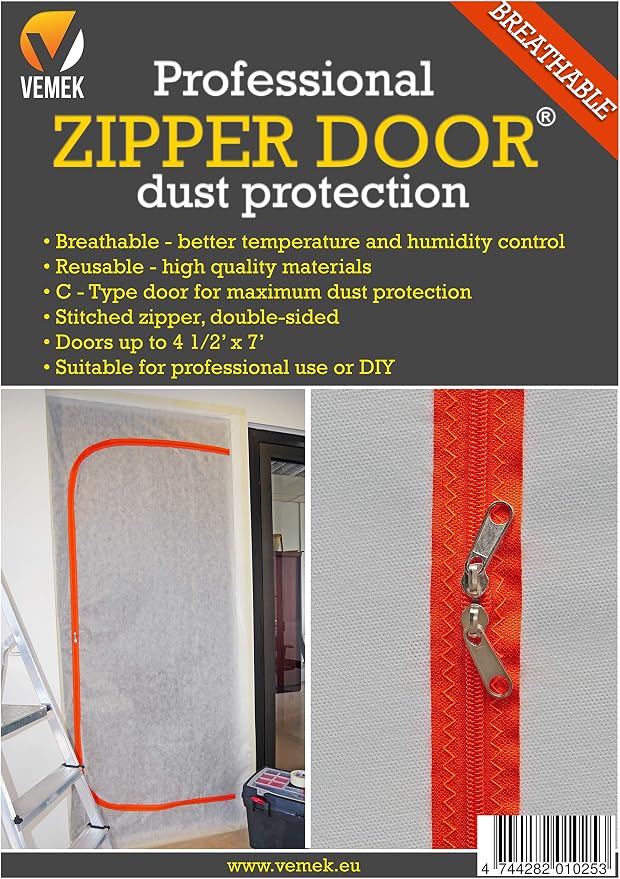 Breathable Professional Zipper Door, Dust Protection Wall, Zip Barrier Dust by Unknown