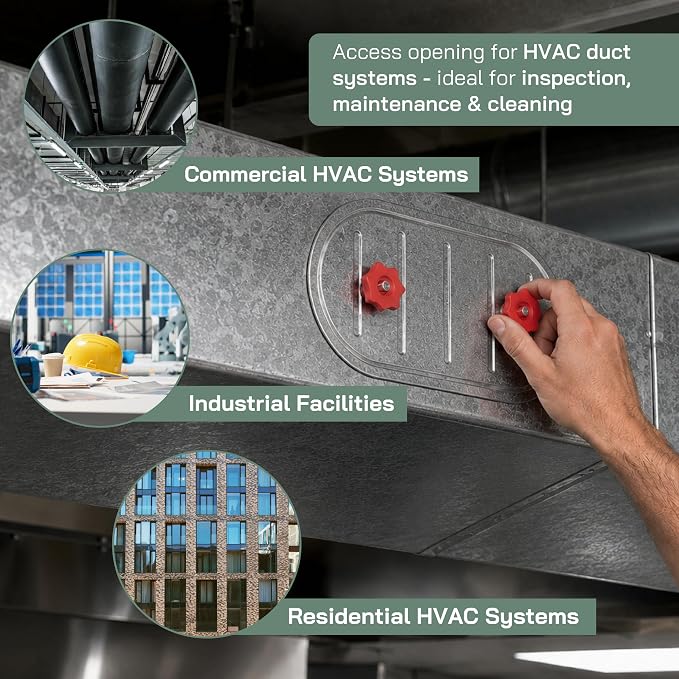 Vent Systems 12 x 8 Inch Galvanized Steel Access Door - Image 5