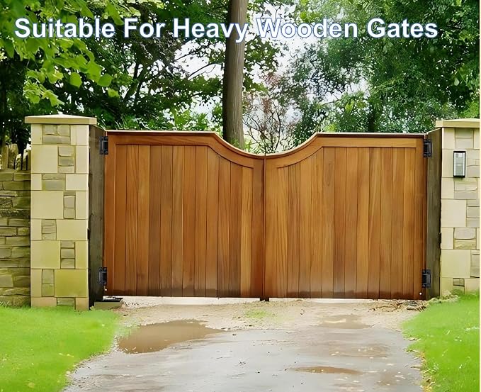7in Heavy Duty Gate Hinges, 1100 lbs Max Load, 180° Smooth Open | 2Pcs - Image 2