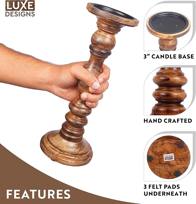 Large Candle Holders for Pillar Candles - Image 2