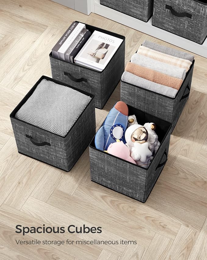 SONGMICS Storage Cubes, 13-Inch Foldable Closet Organizers | Non-Woven Fabric - Image 7