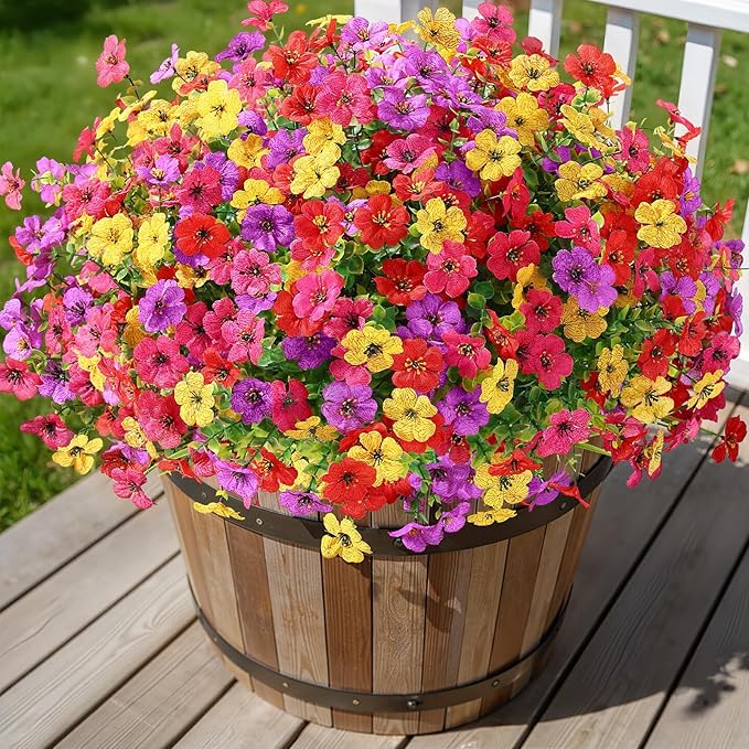 Alupssuc 48 Bundles Artificial Daisy Flowers UV Resistant - Image 2