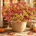 Artificial Faux Mums Flowers Plants by Tiabean
